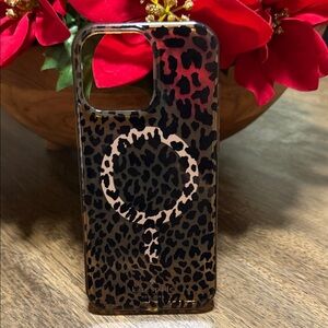 Kate Spade Black and Brown Leopard iPhone Case
